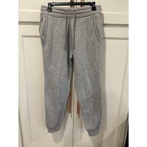 Hollister Men’s fleece lined jogger small sports gray sweatpants VGUC